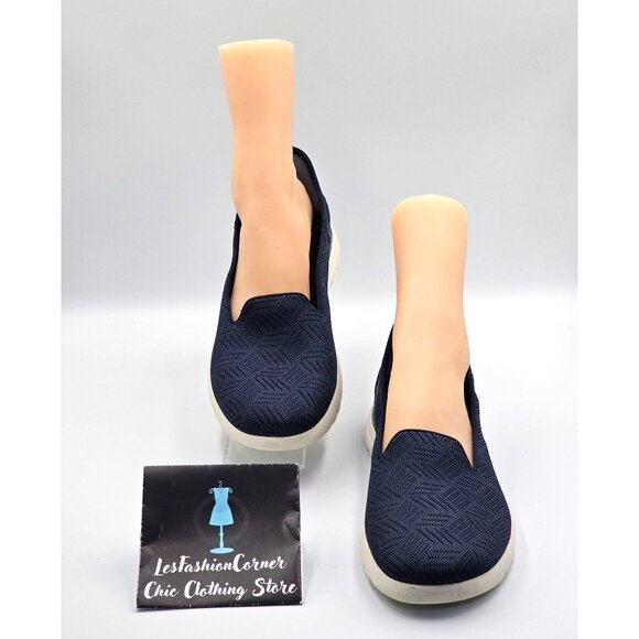 Skechers Women's Navy Blue Performance On-The-Go Flex Slip-On Shoes Sz 11 2516 - Picture 2 of 15